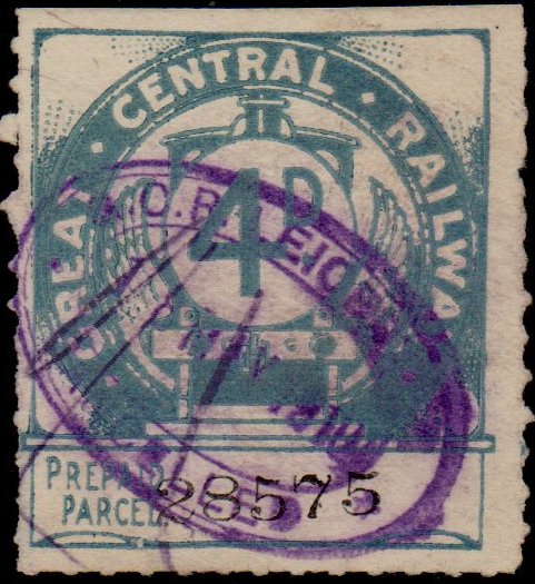 Great Central Railway Parcel Post Locomotive 1st Issue 4d